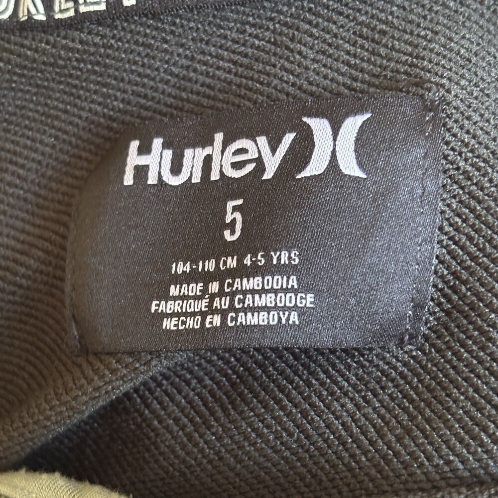 Hurley Boys Kids Jacket Hooded H20 Dri Size 5 4-5 Years Comfort Logo Outdoors - Picture 11 of 13